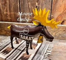 NEW PRIMITIVE MOOSE RECYCLED METAL 15"W x 3.5"D x 12.75"H Aged Rustic FARMHOUSE