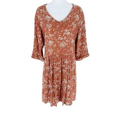 Garnet Hill Dress Women 8 Ditsy Floral  Shift Pockets Cottagecore Farmcore