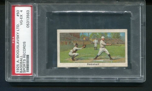 1925 Boguslavsky Baseball George Sisler #50 Sports Records PSA 4
