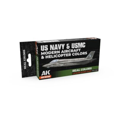 AK Interactive RCS116 - US Navy&USMC Modern Aircraft&Helicopter Colors SET
