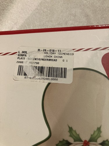 Lenox Hosting The Holidays Gingerbread Accent Plate Brand New In Box GIFT ๐!! - Picture 2 of 10