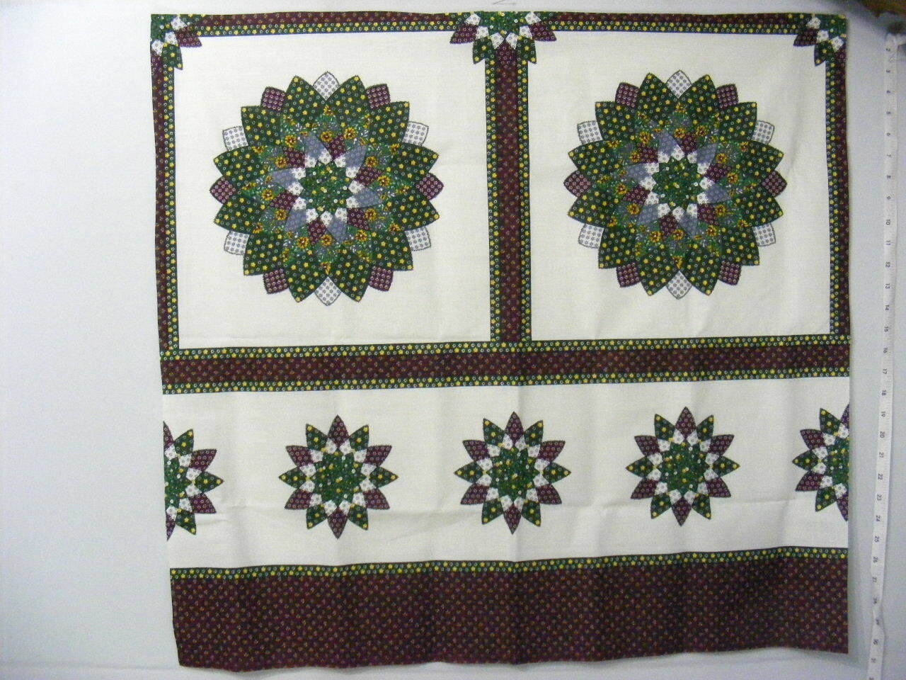 Two Pillow Panel Dahlia Navy 44x15 Inches Cotton Blend Decorative Accent  -image