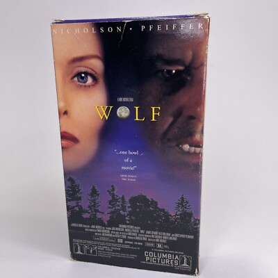 Wolf (VHS, 1994) Horror, Jack Nicholson, Michelle Pfeiffer, James
