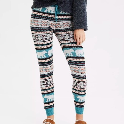 POLAR BEAR WINTER SWEATER LEGGINGS - XS 