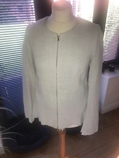 Marni Zip Front Fitted Jacket Lily White Sz 38 Bnwt Rrp £945