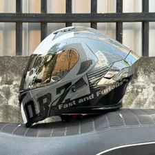 DOT Approved Racing Flip Up Motorcycle Helmet Double Visors Motorbike Helmets