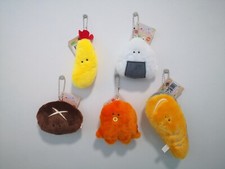 CUTE Yell FuwaFuwa Bento Ebi Onigiri Mushroom Tako Salmon Plush Keychain 10cm
