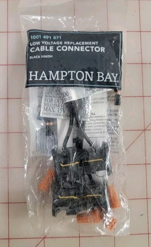 Connecteur Câble Basse Tension De Remplacement Pour Hampton Bay - Référence 1001 491 871 - Neuf