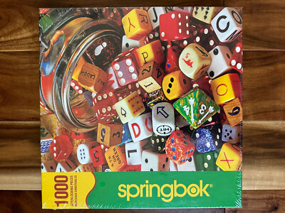 2008 SEALED Springbok LUCKY ROLL Gambling Dice 1000 Piece Jigsaw Puzzle 1J1G0522