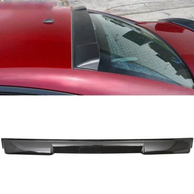 For 2015-2021 Dodge Charger Sedan Glossy Carbon Fiber Rear Window Roof Spoiler