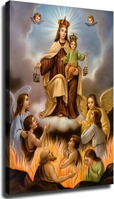 Virgin Mary Poster Our Lady of Carmen Paintings and Prints Poster Wall Art