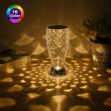 Fish Scale Lamp With USB Port LED Rechargeable Touch Night Light Crystal Lamp Fo