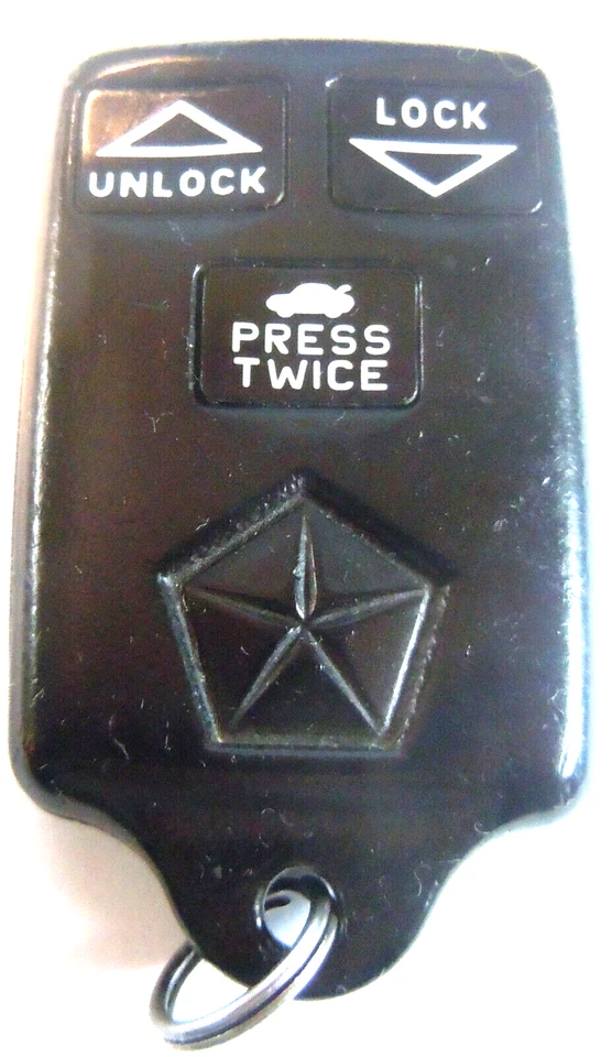 2 Chrysler Dodge OEM controle remoto de carro de entrada sem chave 3 botões TRUNK GQ43VT5T GQ43VT7T - Imagem 2 de 4