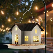 Solar Bird Feeder for Outside Hanging Metal Solar Bird Feeders Wild Bird