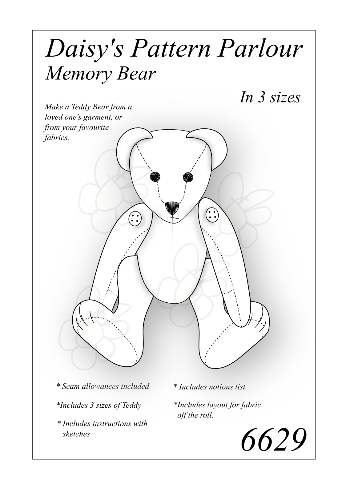 🐻 How to Sew a Beginners Keepsake Memory Bear Plush Stuffed Animal!  Printable PDF Sewing Pattern! 