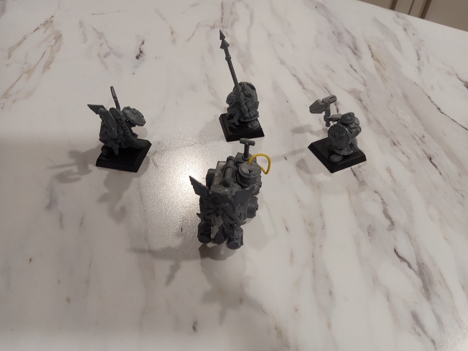 Dwarf Spearmen W/ Steam Bolt Thrower - Warhammer Fantasy - Custom #1