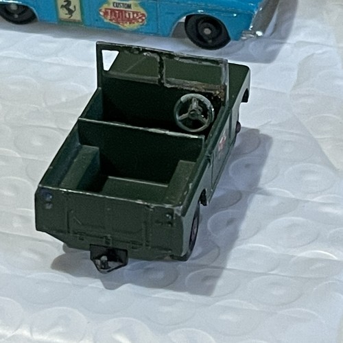 4 Vintage Lesney Matchbox Cars Land Rover Pickford Benz 220 Se 42 Studebaker Lot - Picture 5 of 21