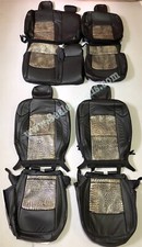 Black and Bayou Alligator Katzkin Leather Seat Covers For Jeep Gladiator 20-21