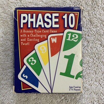 Vintage Phase 10 Card Game  Fundex Games 1992-1998 Family Board Game