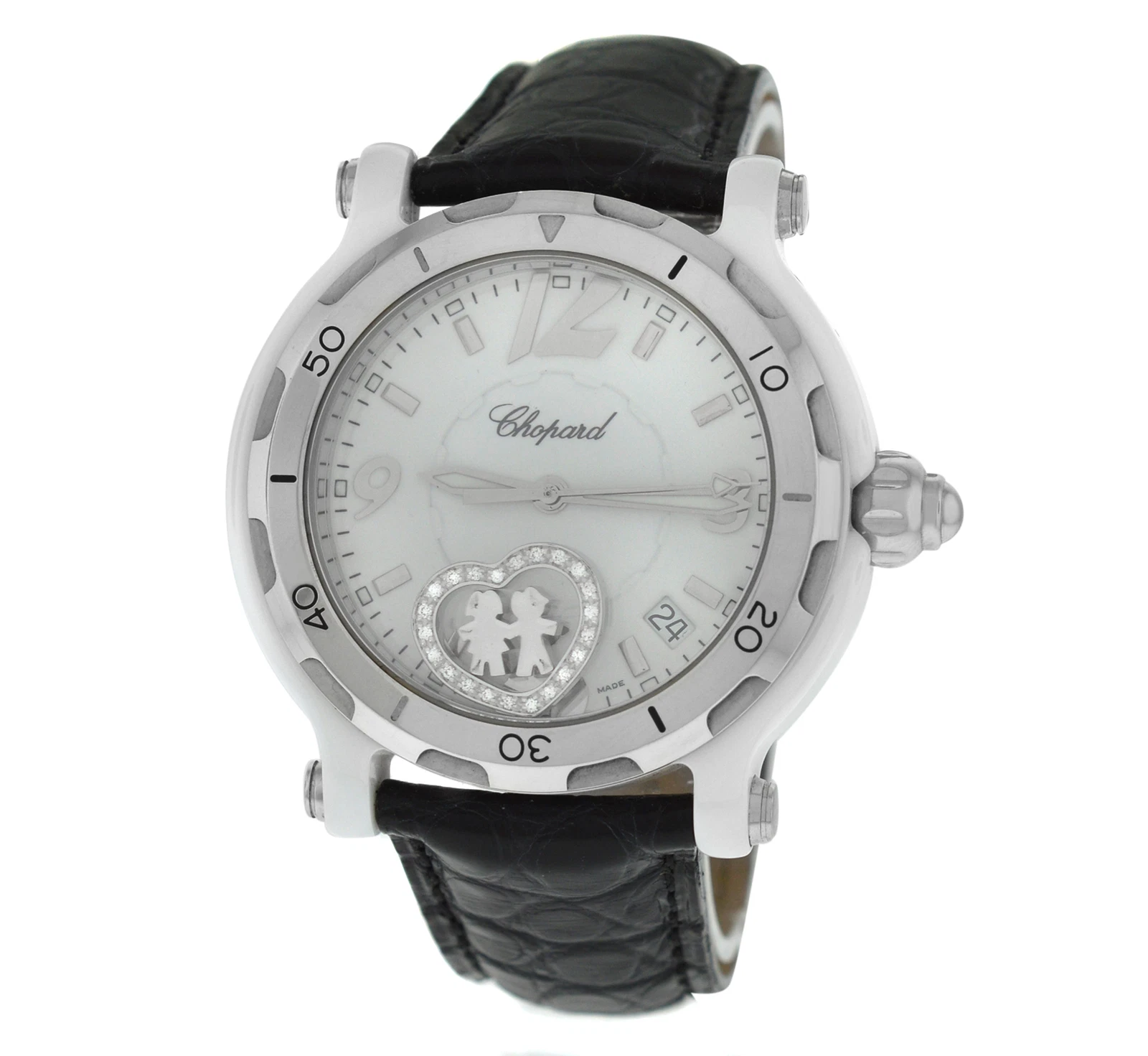 Chopard — Chopard Happy Sport Valentines 8507 Ceramic Limited Edition Quartz 38MM Watch