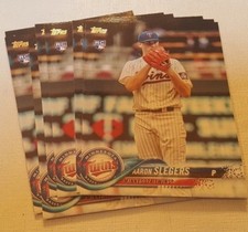 2018 Topps #277 Aaron Slegers 10 Count Rookie Card Lot Minnesota Twins