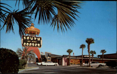 Interstate 95 Restaurant South of the Border ~1970 Amerika Postcard Postkarte