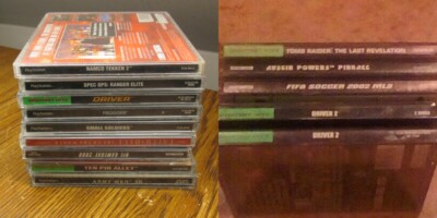 NICE PS1 PLAYSTATION 1 SELECTION OF VIDEO GAMES TESTED & PROBLEM FREE