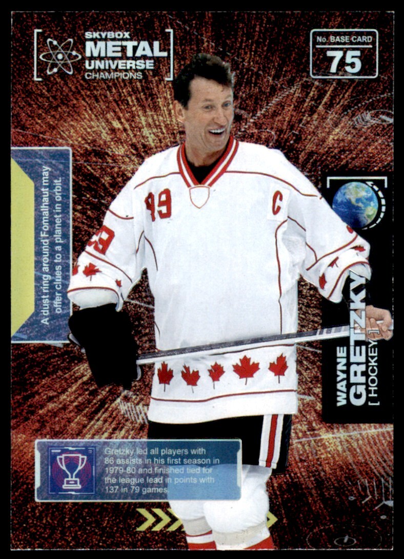 2021 Skybox Metal Universe Champions SPECTRUM Parallel #75 Wayne Gretzky Hockey