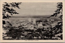 Vintage 1936 MONTREAL Quebec Canada Postcard Bird's-Eye Panorama City View