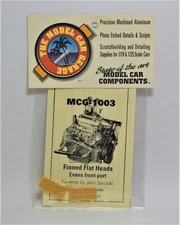 The Model Car Garage MCG-1003 Finned Flat Heads Evans front port