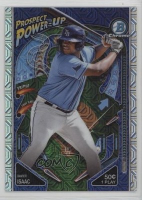 2024 Bowman Mega Box Chrome Prospect Power-Up Xavier Isaac #PP-15 3x7