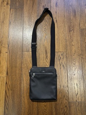 Hugo Boss Herren Leder Reportertasche / Man Bag - Schwarz
