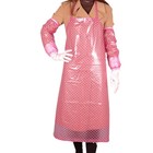 PVC Schürze Langstil Küche Schürze Wasserdichte Abpasung Pink Neu