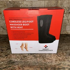 Medic Therapeutics Cordless Leg/foot Massager Boot With Heat NEW!