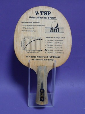 TSP BALSA FIBREGLASS 6.5 Table Tennis Wood Table Tennis TT Wood Concave 1st Series RARE