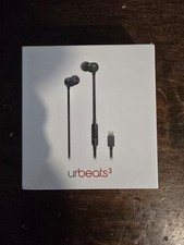 Beats urBeats3 Earphones with Lightning Connector Black Brand New Sealed