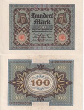 Germany 100 Mark 1920 P 69 AU-UNC