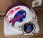 James Lofton Signed Buffalo Bills Speed Mini Helmet W/HOF Beckett Witness