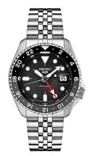 Seiko Men's 5 Sports Automatic Black Dial Watch - SSK001K1 NEW