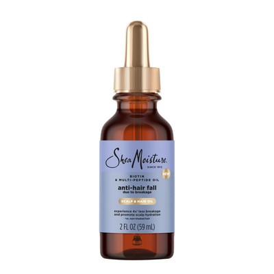 SheaMoisture Anti Hair Fall Scalp Oil 2 Fl Oz Lightweight Elixir for Hair Care