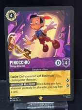 Pinocchio - Strings Attached 61/204 Legendary Reign of Jafar Lorcana Near Mint