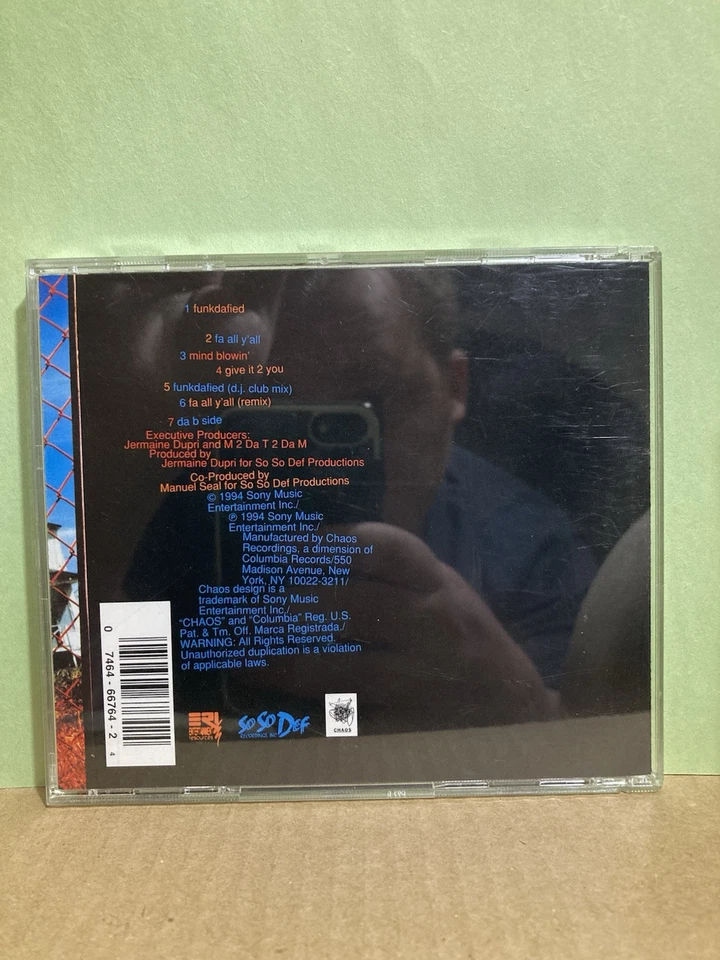 1994 Da Brat "Funkdafied [da EP] Rated PG" EP CD OK-66764 (Chaos/Columbia) Foto 2 de 2
