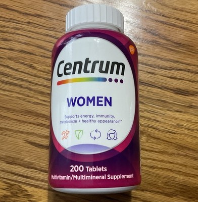 Centrum Women Silver Multivitamin Tablets - 200 Count