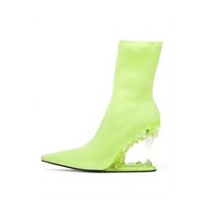 Women's Stretchy Ankle Boots High Heel Solid Color Evening Streetwear Shoes Lady