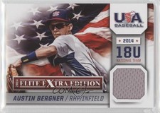 2014 Elite Extra Edition USA Baseball 18U Game Jerseys Austin Bergner #15 10k8