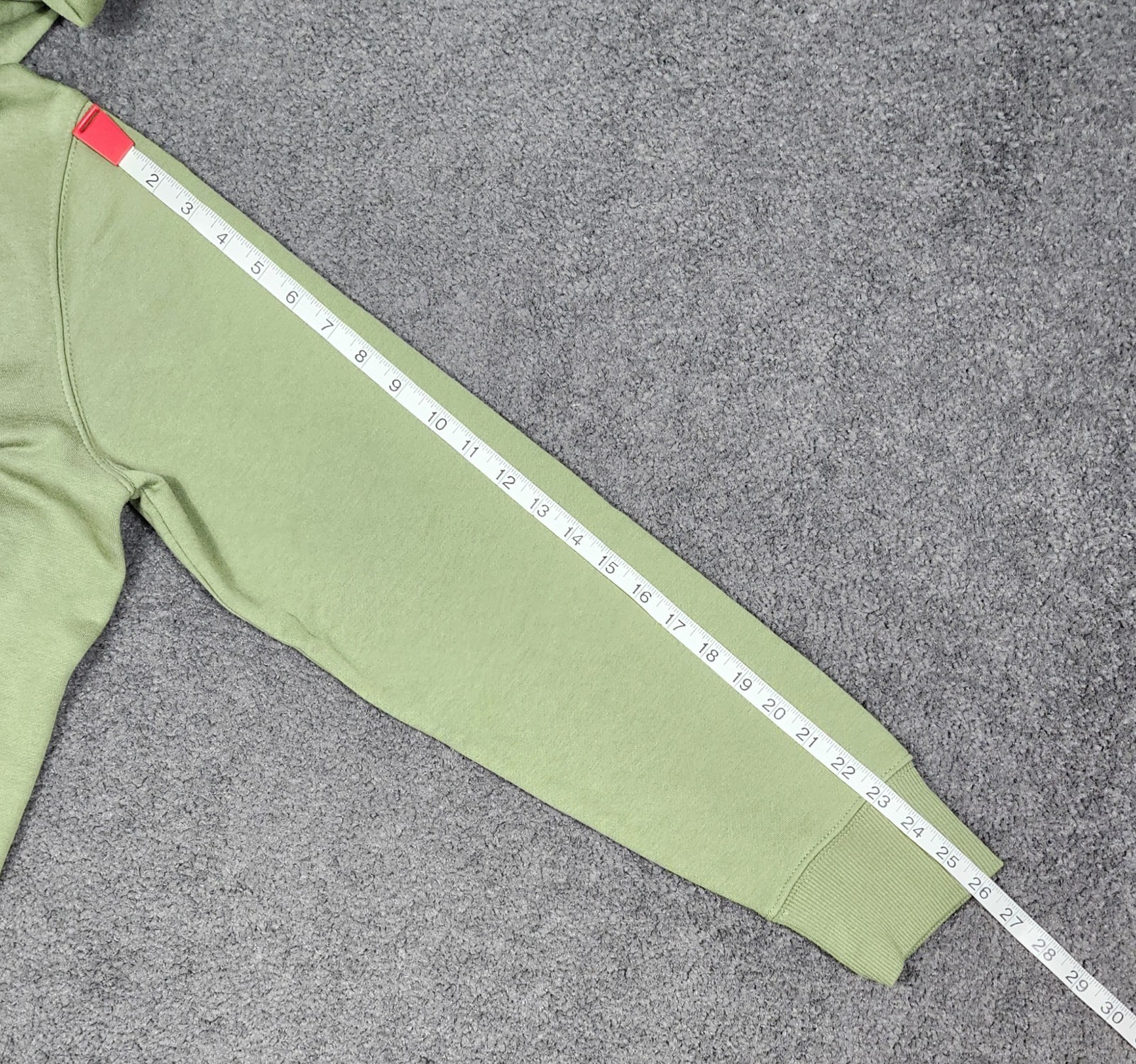 Men's Hoodie L Green Goodfellow Zip Up Soft Fleece Standard Fit Sweatshirt