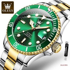 OLEVS Men s Watch Automatic Mechanical, Stainless Steel Luminous Waterproof Date