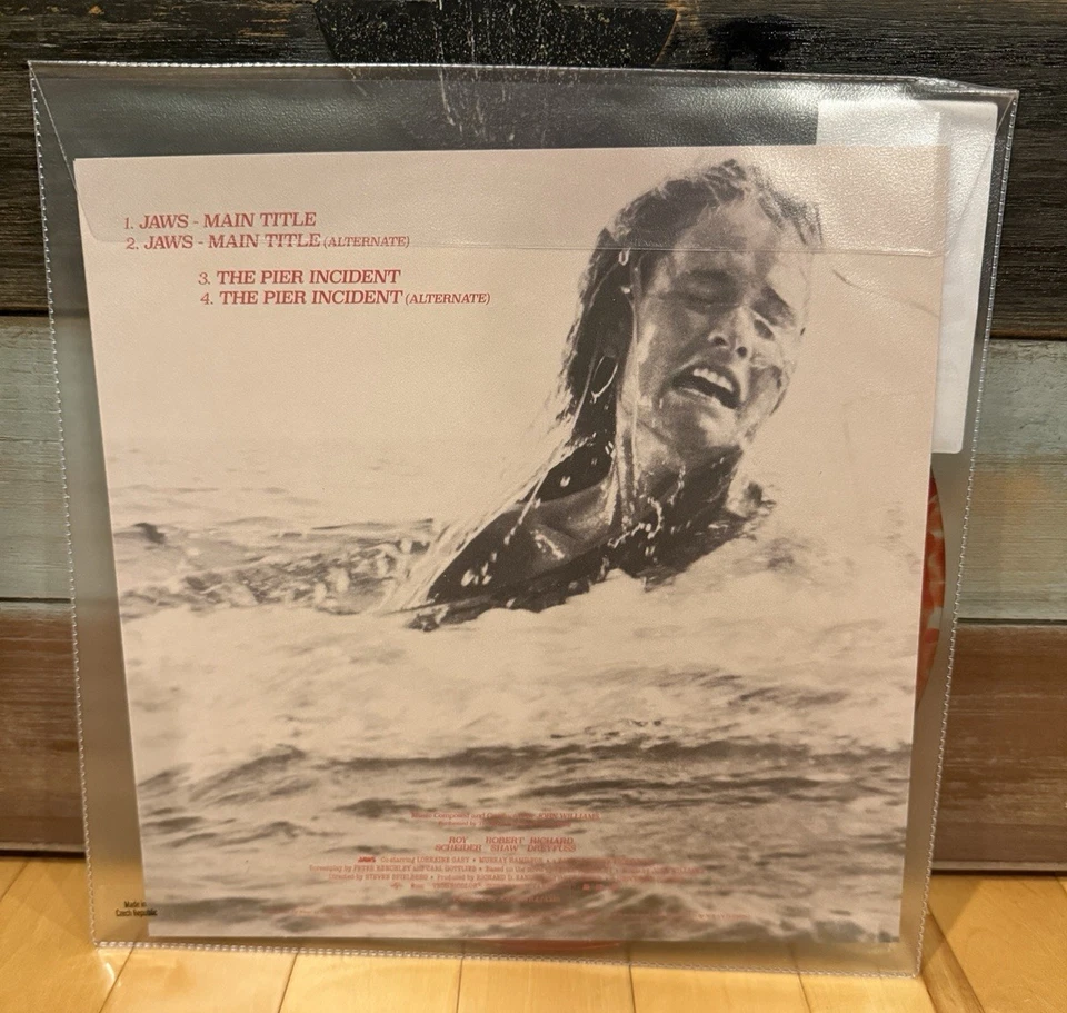 New Mondo Jaws Selections & Studio Rarities Chum Red Shark Bite 10" Vinyl EP - Image 2 of 2