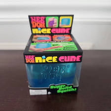 Schylling NeeDoh Nice Cube BLUE Sensory Squeeze Toy with Super Solid Squish