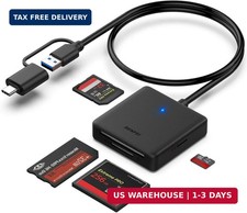 Memory Card Reader, BENFEI 4in1 USB 3.0 and USB-C to SD Micro SD MS CF Card Read